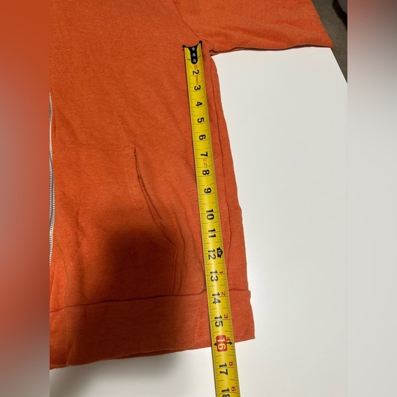 Threads For Thought Orange Zip Up Men’s Jacket Size Large - Picture 4 of 7